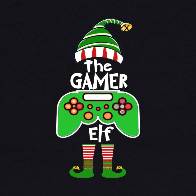 Gamer Elf Matching Family Group Christmas Party by albaley